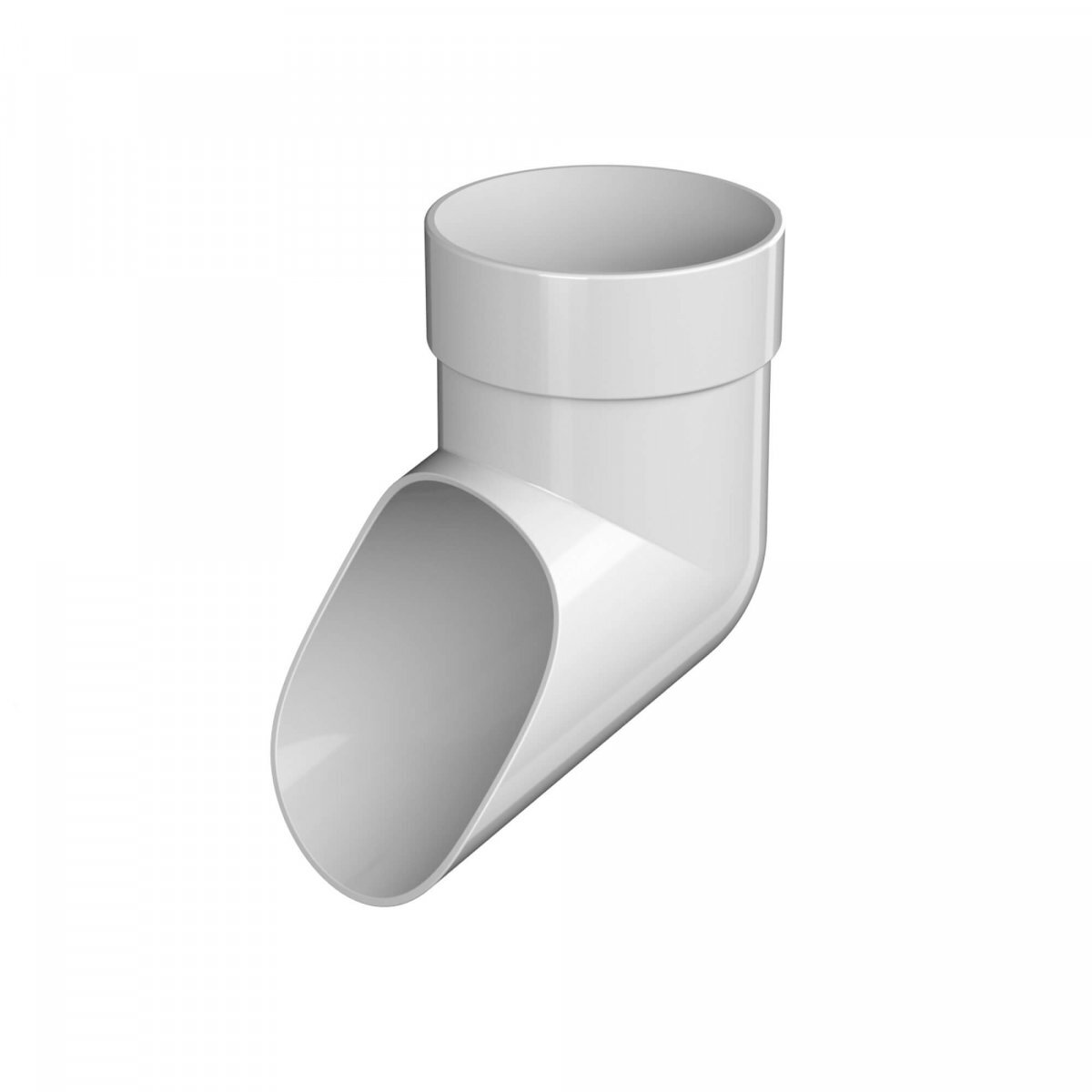 Слив трубы ТЕХНОНИКОЛЬ Оптима ПВХ 120/80, белый