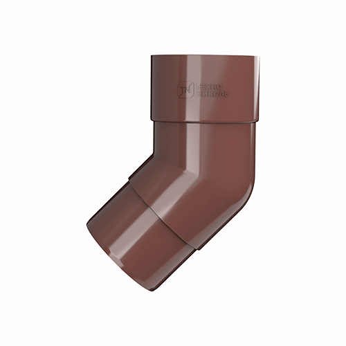 Колено трубы ТЕХНОНИКОЛЬ ПВХ 125/82, 108°, коричневый