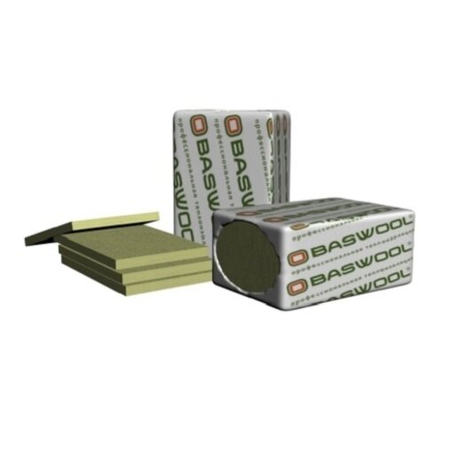 Плита минераловатная BASWOOL Вент Фасад 80 1200х600х100 мм, 3 шт