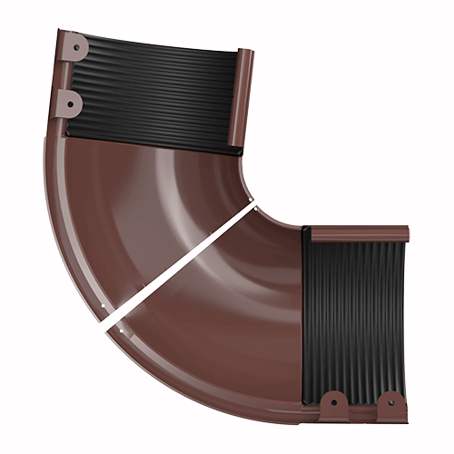 Угол желоба внешний регулируемый ТЕХНОНИКОЛЬ МВС 125/90, 100-165°, коричневый