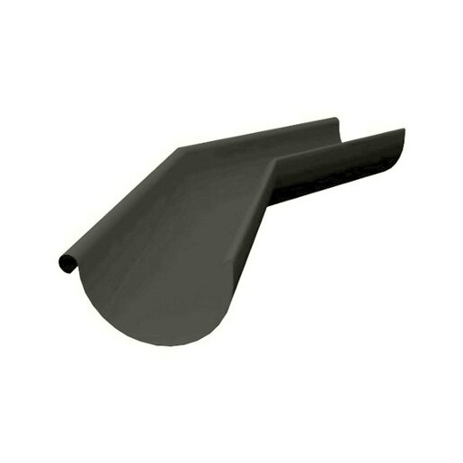 Угол желоба внешний Grand Line 125/90 Gr-double RAL 7024 135 градусов