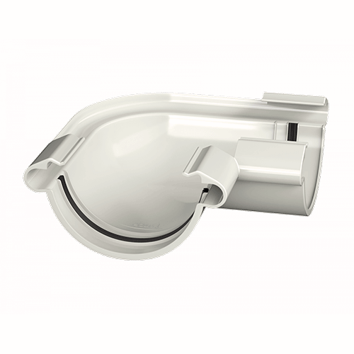 Угол желоба ТЕХНОНИКОЛЬ МАКСИ 152/100, 90°, белый