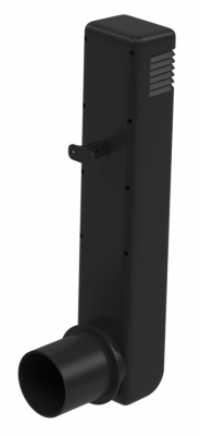 Дефлектор цокольный, темно-серый