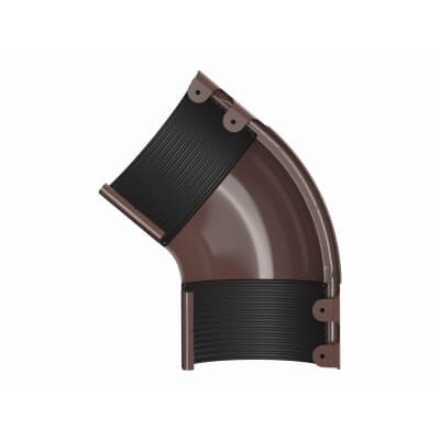 ТЕХНОНИКОЛЬ Металлическая водосточная система Стандарт, внешний угол 135°, коричневый