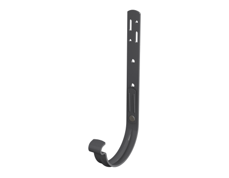 Кронштейн желоба ТЕХНОНИКОЛЬ МВС 125/90, усиленный, графитово-серый