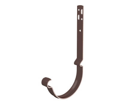 ТЕХНОНИКОЛЬ Металлическая водосточная система Стандарт, кронштейн желоба усиленный, коричневый