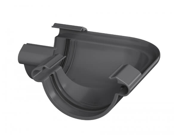 Угол желоба ТЕХНОНИКОЛЬ МАКСИ 152/100, 90°, графитово-серый