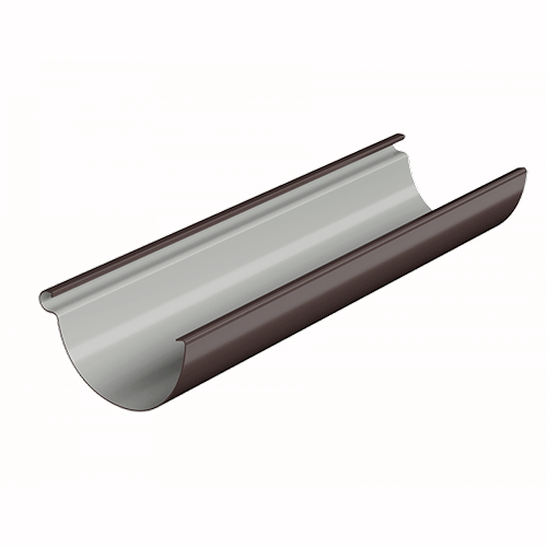 Желоб водосточный ТЕХНОНИКОЛЬ МАКСИ 152/100, 3 м, коричневый