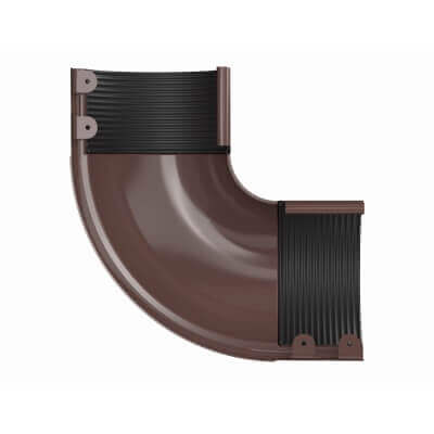 ТЕХНОНИКОЛЬ Металлическая водосточная система Стандарт, внешний угол 90°, коричневый