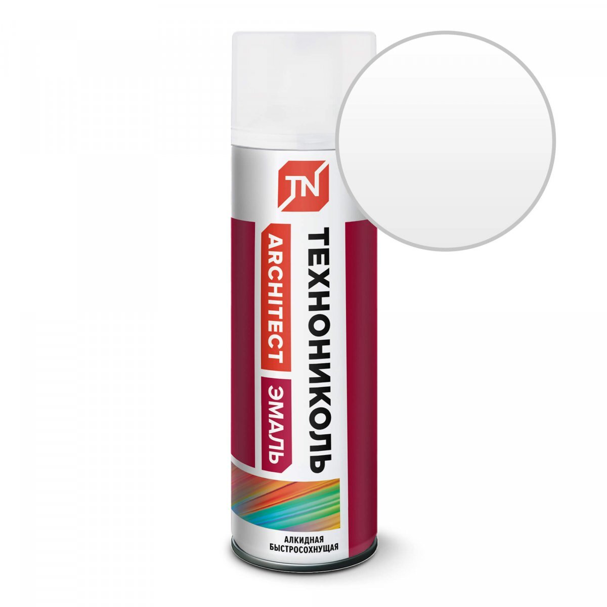 Эмаль аэрозольная ТЕХНОНИКОЛЬ белая глянец 9003