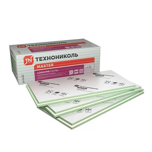 Плита теплоизоляционная LOGICPIR Полы ТЕХНОНИКОЛЬ Ф/Ф 190х590х50 мм, L-кромка