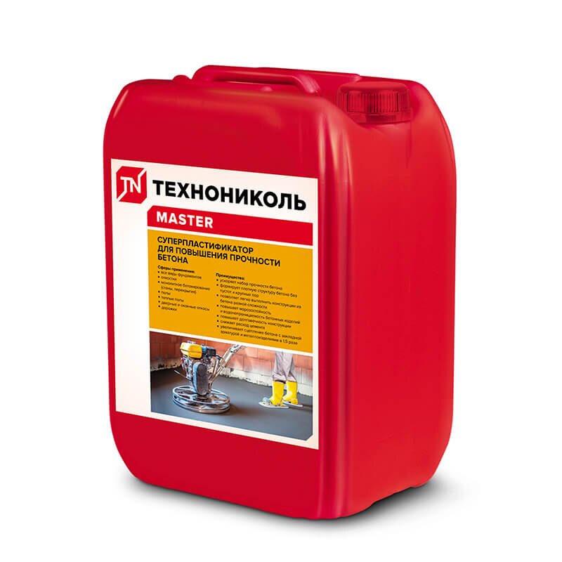 Суперпластификатор для повышения прочности бетона ТЕХНОНИКОЛЬ, 10л