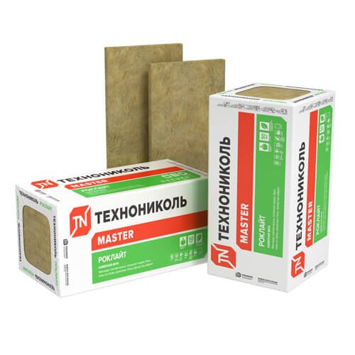 Каменная вата ТЕХНОНИКОЛЬ Роклайт 1200х600х75 мм, 8 шт