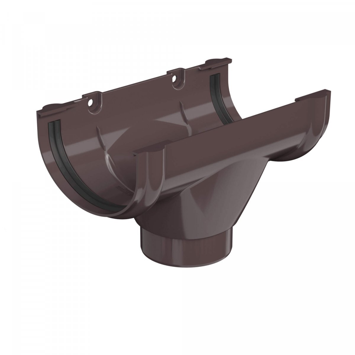 Воронка желоба ТЕХНОНИКОЛЬ Оптима ПВХ 120/80, темно-коричневый