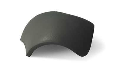 Черепица цементно-песчаная вальмовая с зажимами BRAAS Франкфурт черный