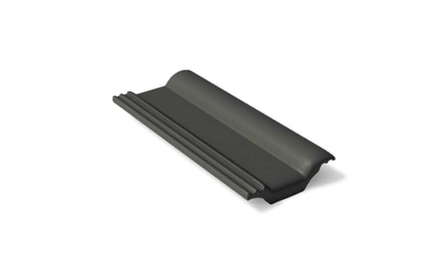 Черепица цементно-песчаная половинчатая BRAAS Франкфуртская черная