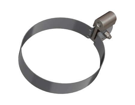 Хомут трубы ТЕХНОНИКОЛЬ МВС 125/90, графитово-серый