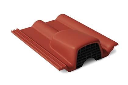 Черепица цементно-песчаная вентиляционная BRAAS Франкфурт Вишня