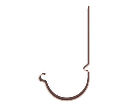 ТЕХНОНИКОЛЬ Металлическая водосточная система Стандарт, кронштейн желоба усиленный, коричневый