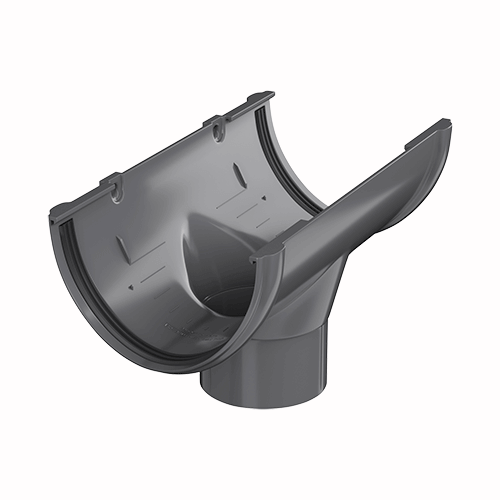Воронка желоба ТЕХНОНИКОЛЬ ПВХ 125/82, серый