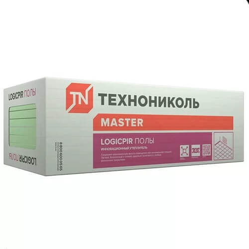 Плита теплоизоляционная LOGICPIR Полы ТЕХНОНИКОЛЬ Ф/Ф 190х590х30 мм, L-кромка