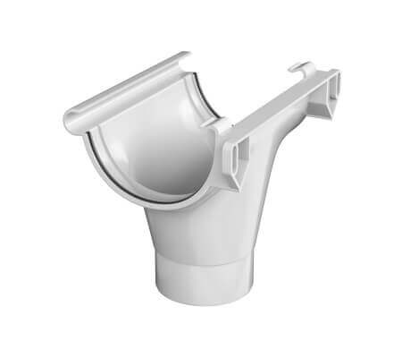 Воронка желоба ТЕХНОНИКОЛЬ Макси ПВХ 152/100, снежно-белый