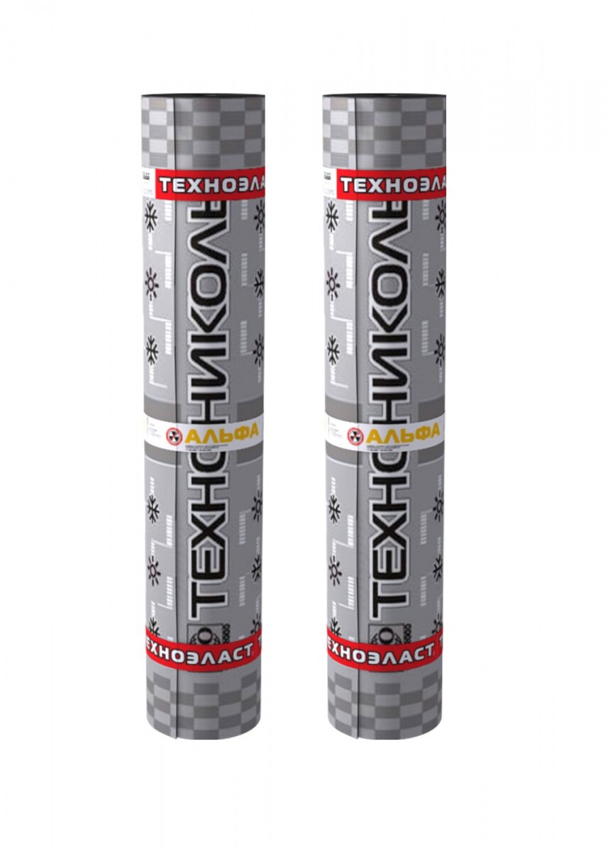 Материал гидроизоляционный Техноэласт Альфа ЭПП-4.99, полиэфир, 10 м²