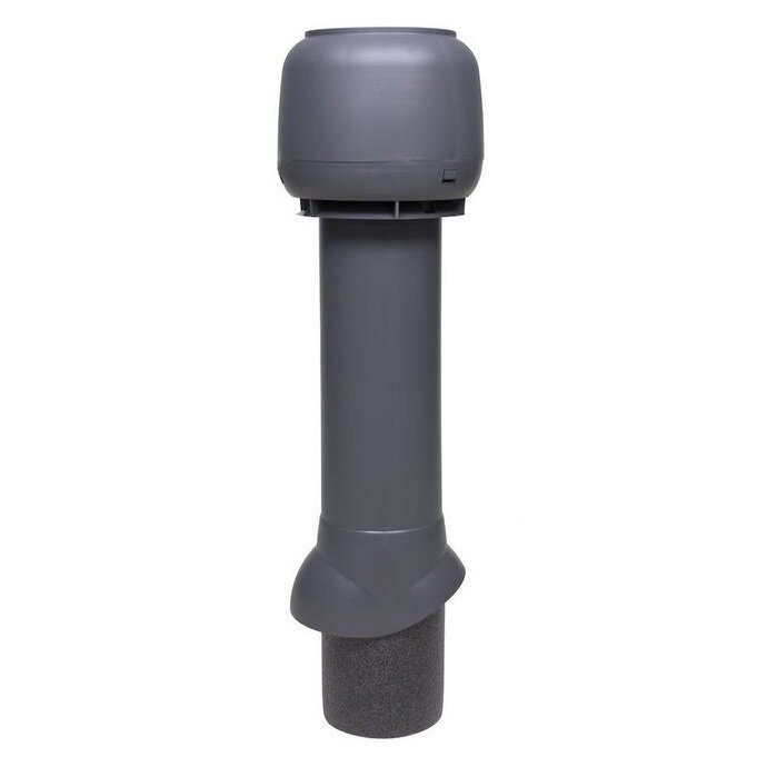 Выход вентиляционный изолированный с колпаком Vilpe D=125/ИЗ/700 RAL 7015 серый