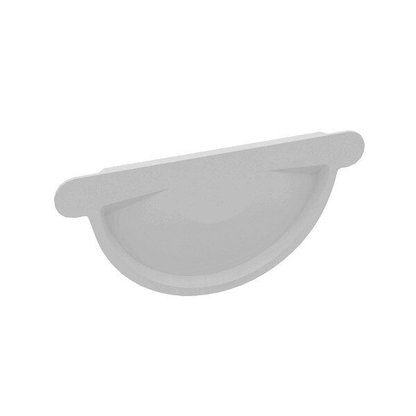 Заглушка жёлоба Grand Line 125/90 RAL 9003