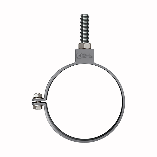 Хомут трубы универсальный ТЕХНОНИКОЛЬ ПВХ 125/82, серый