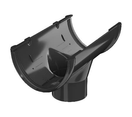 Воронка желоба ТЕХНОНИКОЛЬ ПВХ 125/82, черный