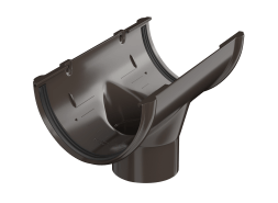 Воронка желоба ТЕХНОНИКОЛЬ ПВХ 125/82, темно-коричневый