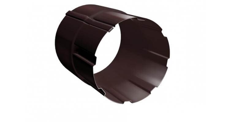 Соединитель трубы GRAND LINE 125/90 D=90 Gr-double RAL 8017