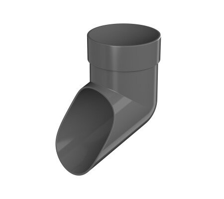 Слив трубы ТЕХНОНИКОЛЬ Оптима ПВХ 120/80, серый