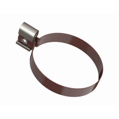 ТЕХНОНИКОЛЬ Металлическая водосточная система Стандарт, хомут трубы, коричневый