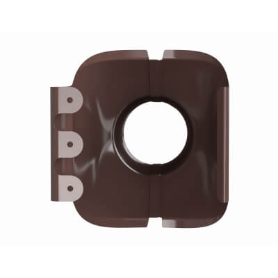 ТЕХНОНИКОЛЬ Металлическая водосточная система Стандарт, воронка желоба, коричневый