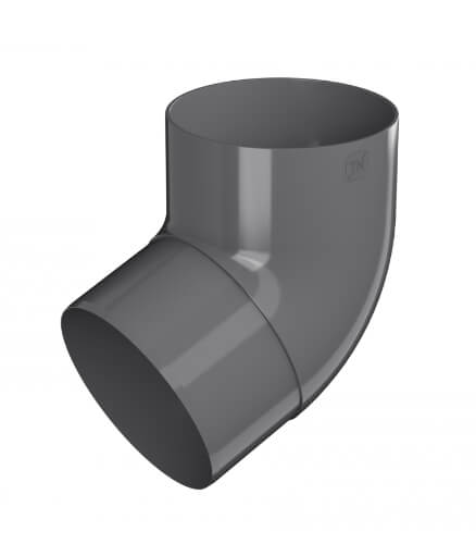 Колено трубы ТЕХНОНИКОЛЬ МАКСИ 152/100, 67°, графитово-серый
