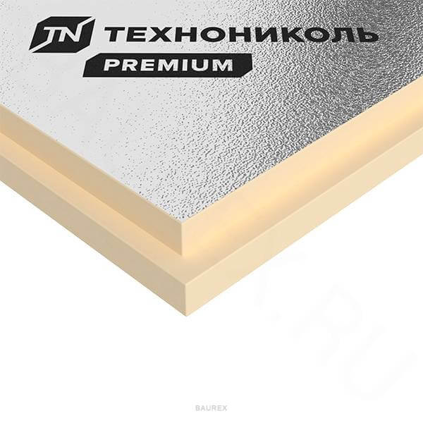 Плита теплоизоляционная LOGICPIR Prof Ф/Ф Г1 2385х1185х75 мм, L-кромка