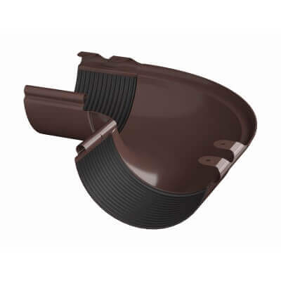 ТЕХНОНИКОЛЬ Металлическая водосточная система Стандарт, внешний угол 90°, коричневый