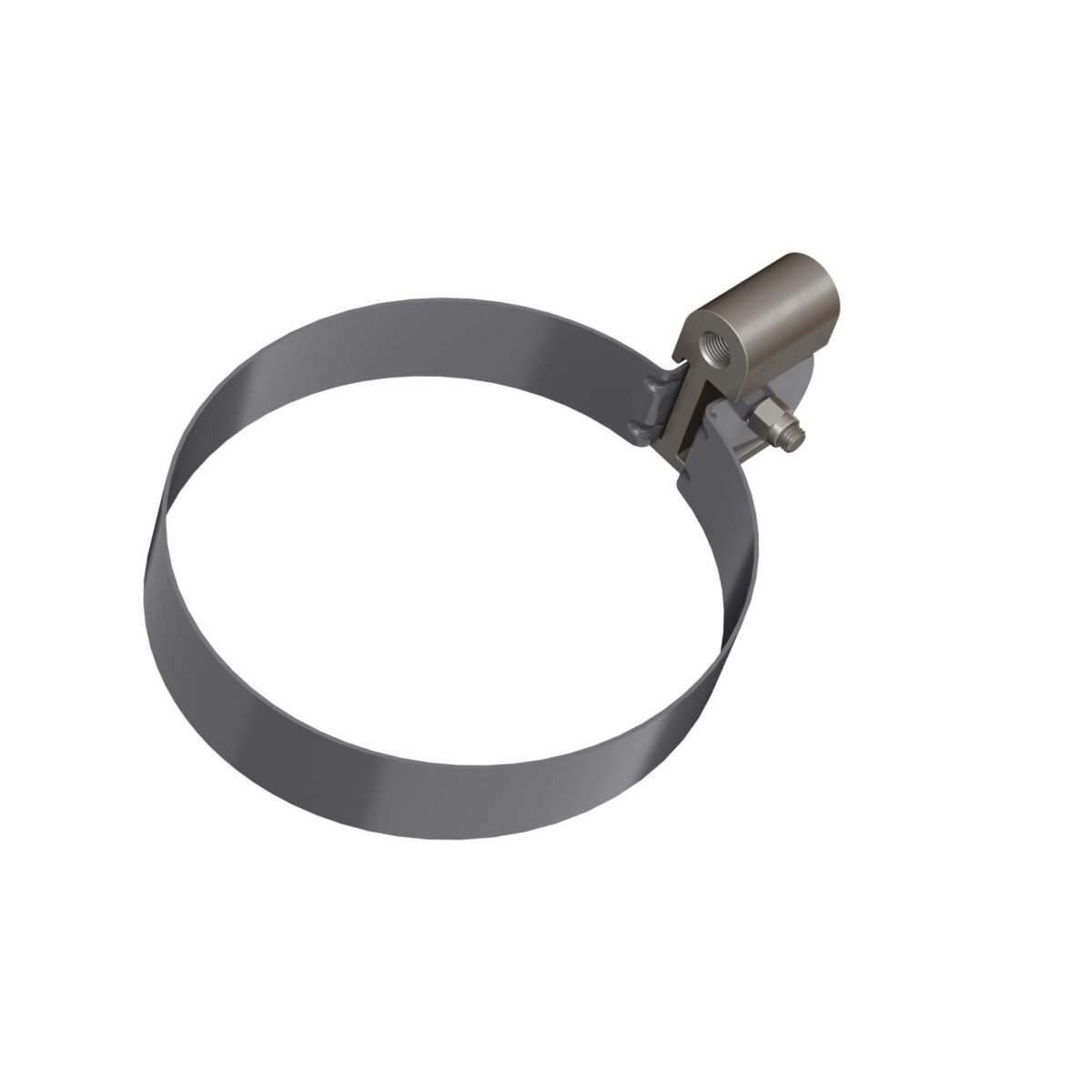 ТН ОПТИМА хомут трубы универсальный L=140мм, серый, шт