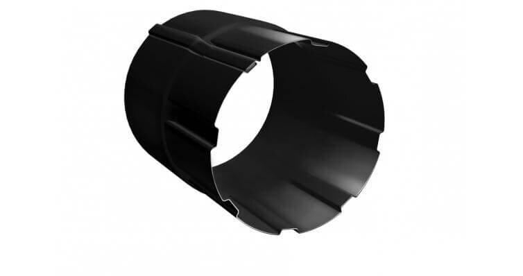 Соединитель трубы Grand Line 125/90 D=90 Gr-double RAL 9005