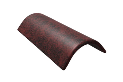 Черепица цементно-песчаная коньковая с зажимом конька BRAAS Франкфурт Магма