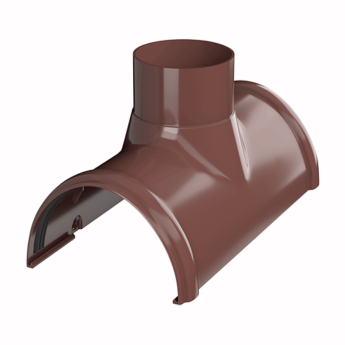 Воронка желоба ТЕХНОНИКОЛЬ ПВХ 125/82, коричневый