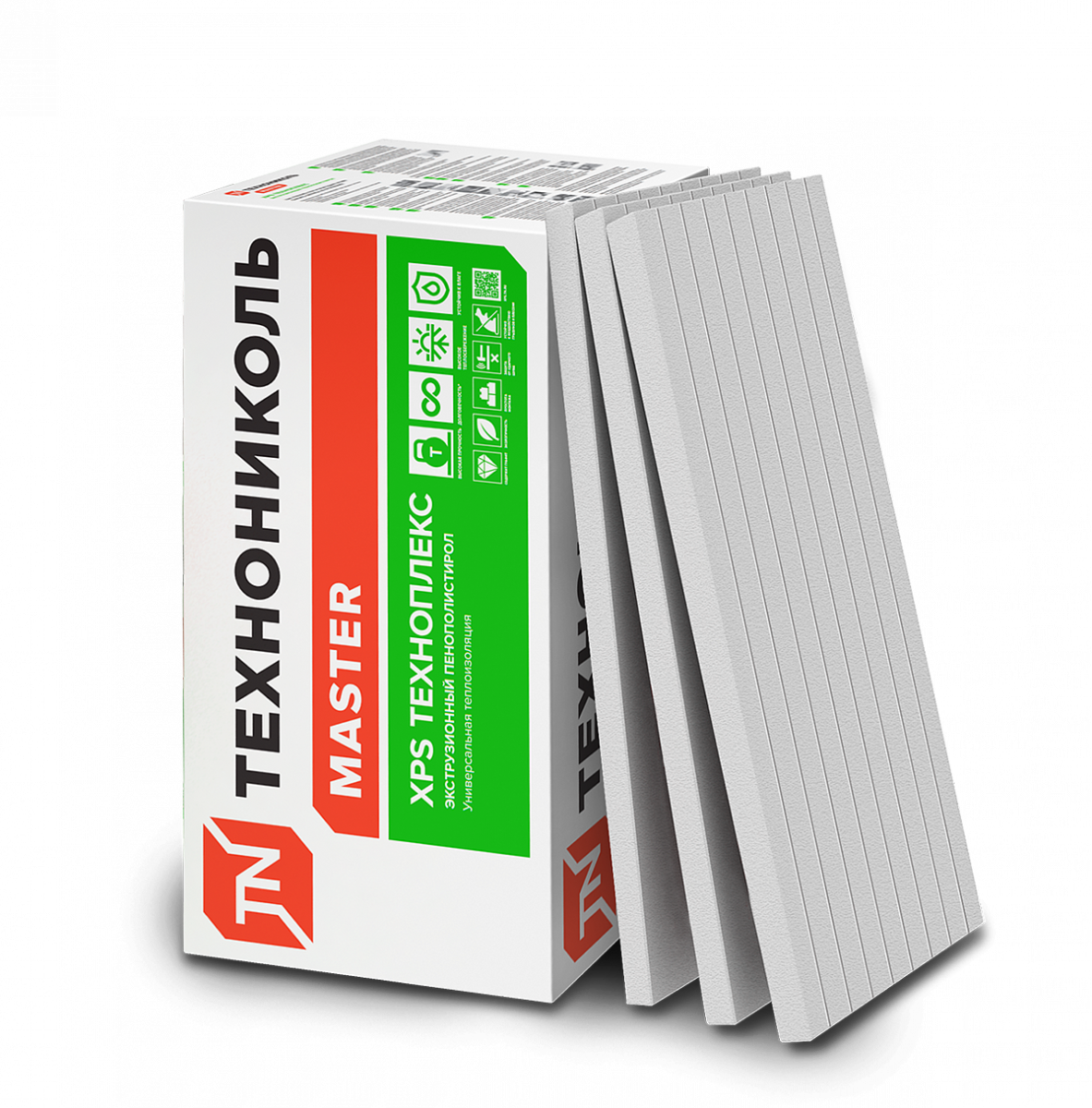 Экструзионный пенополистирол (XPS) ТЕХНОНИКОЛЬ Техноплекс FAS/2 S/1 1180х580х50 мм, L-кромка, фрезерованный с микроканавками, 8 шт