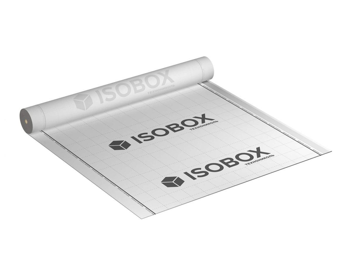 Пленка пароизоляционная Isobox В, 1,6х43,75 м, клеевая полоса