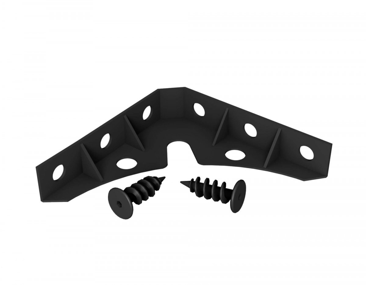 Крепеж для теплоизоляции угловой с винтами (5 углов, 30 винтов)