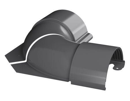 Угол желоба внутренний регулируемый ТЕХНОНИКОЛЬ МВС 125/90, 100-165°, графитово-серый