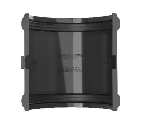 Соединитель желоба ТЕХНОНИКОЛЬ ПВХ 125/82, черный