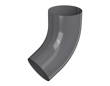 Колено трубы ТЕХНОНИКОЛЬ МВС 125/90, 60°, графитово-серый