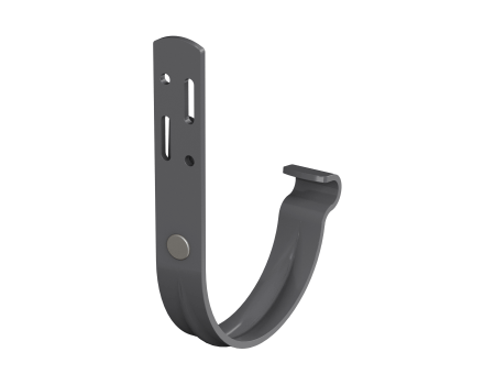 Кронштейн желоба ТЕХНОНИКОЛЬ МВС 125/90, короткий, графитово-серый